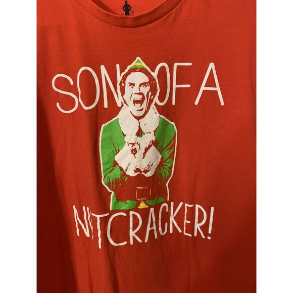 Classic Elf Movie Buddy Will Ferrel Son Of A Nutcracker Red T-Shirt Sz XL - Picture 1 of 5